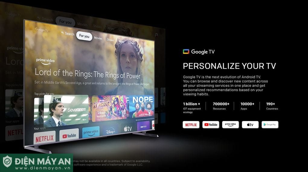 Smart Tivi QLED Coocaa 4K 100 inch 100A5D